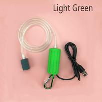 Energy Saving Aerator Aquatic Animals Supplies Air Pump Fish Tank USB Aquarium Oxygen Pump šviesiai žalia