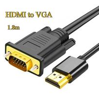 1.8m HDMI to VGA Cable/Converter – HD with Audio (for Laptops & Projectors 1.8m