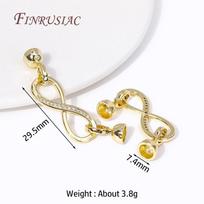 18K Gold Plated Infinity Connector Lock for DIY Pearls Necklaces Bracelets Clasps For Jewelry Making Supplies Accessories 1 Piece