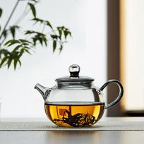 Teapot, Tea Brewing Pot, Kung Fu Tea Set, Thickened High-Temperature Resistant Tea Pot, for Home And Office Use, with Handle, Small Teapot, 200ml