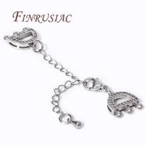 18K Gold Plated Brass Zircon Extension Chain Lobster Clasps For Jewelry,with 3-Strand Connector For DIY Bracelets Accessories 1 piece