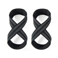 Custom Logo Gym Training Wrist Straps Figure 8 Heavy Duty Weight Weightlifting Lifting Straps juoda