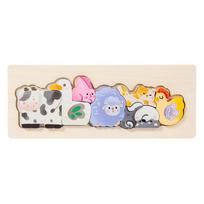 Baby toy Wooden jigsaw Puzzle Creative 3D Puzzle for Children's Intelligence Development Ealy Educational toy for Kids Gift