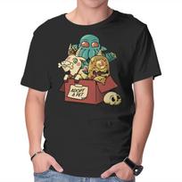 Unisex Crew Neck T-Shirt Adopt A Monster Kawaii Pet Graphic Short Sleeve Casual Tee XL