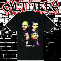 Men's and Women's T-shirts Coldplay Band Tee 100% Cotton M