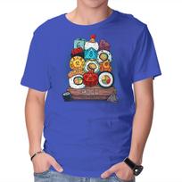 Unisex Crew Neck T-Shirt Sushi Roll Graphic Short Sleeve Casual Tee XL
