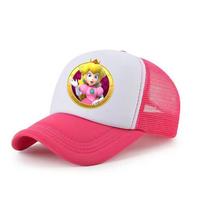 Madinga ir stilinga Super Mario brolių animacinio stiliaus kepurė rožinės, raudonos, žalios ir kitų spalvų RoseRed