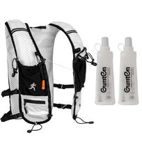 Gumten Running Hydration Vest with 2  250ml Water Bottles Portable Lightweight Water-Resistant Backpack for Hiking, Riding