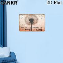 Vintage Garden Art Poster Metal Tin Sign Dandelion Wish Weed Others See Retro Metal Signs for Backyard Home Wall Decor Plaque 20x30cm（7.8x11.8inch）