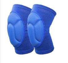 Thickening Football Volleyball Extreme Sports Knee Pads Brace Support Protect Cycling Knee Protector Kneepad one size mėlyna
