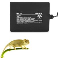PTC Infrared Eco-Friendly Square Heating Pad PVC Film Modern Winter Design Reptile Pets Terrarium Heating XHC Brand F134D Model (Black,4*7 inch-10*18cm) juoda