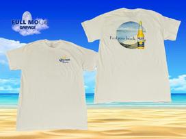 New Corona Extra Beer White Beach 2 Sided Classic Men's Vintage T-Shirt M