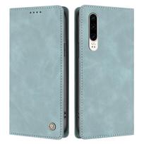 Flip Case for Huawei P30 Magnetic Folding Stand Shockproof RFID Blocking Wallet Phone Case with Card Slots juoda