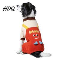 Cozy Dog Onesie Clothes Cute Chips Jumpsuit Puppy Clothes Four-Legged Pet Apparel S raudona