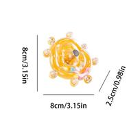 Interactive Rotating Wheel Bird Toy For Parakeets & Cockatiel, Fun Cage Toy For Conure Lovebird Canary Macaw Cockatoo Quaker