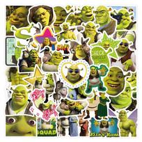 60pcs Shrek Cartoon Graffiti Stickers Decals Suitcase Laptop Computer Guitar Decoration DIY Kids Classics Toy