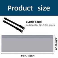 1pcs Air Conditioner Hose Cover Portable Exhaust Pipe Protector Waterproof Dustproof Heat Insulation Wrap for AC Vent Tube pilka spalva