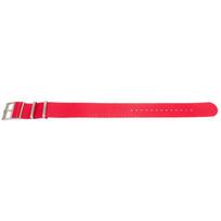 Bracelet montre - MY-MONTRE - Herringbone 20mm - Rouge - 280 mm - Attaches acier inox L304 raudona