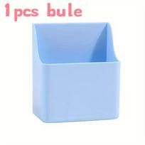 1pcs Magnetic Whiteboard Marker Box – Large Capacity, Wall Mount, Multi-Grid, Durable Plastic, Pink/Blue/Yellow