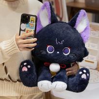 32-44cm New Anime Genshin Impact Scaramouche Cat Kawaii Plush Doll Wanderer Pet Cosplay Stuffed Pillow Toy Kids Birthday Gift 32cm