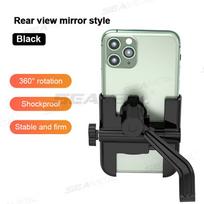 BLALION Motorcycle Rearview Mirror Phone Holder Electric Bike Rear View Mirror Cellphone Bracket 360 Rotatable Phone Support juoda