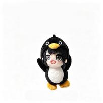 Karšta Kawaii Pingvino Pliušinė Lėlė Mielas Gugu Gaga Mėmė Pliušinis Žaislas Minkštas Pliušinis Žaislas Gimtadienio Dovana Vaikams Gerbėjams Kuprinės Lėlė black