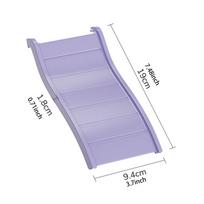 Hamster Climbing Ladder Pet Bendy Bridge Cage Accessories for Hedgehog Gerbils Mouse Climbing Ramp Small Animal Supplies violetinė