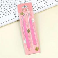 Student Supply Macaroon Color Tweezers DIY Decroative Multi-Tool Sticker Tweezers Stationery Practical Journal Diary rožinė