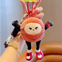 Plush Basketball Plush Toy Keychain Football Volleyball Football Plush Key Ring  Female Lady Girl Basketball