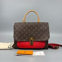 [Pre-Owned] Marignan Monogram Leather Lock Messenger Bag - Very Good #1Y6K684 ONE SIZE