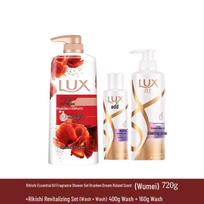 Lux Essential Oil Drunken Orchid Fragrance Shower Gel Set