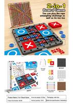 Dual Tic-Tac-Toe Rope Untangling Challenge: Educational Logic & Concentration Game for Kids