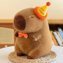 Hamburger Capybara Plush Toy - Stuffed Animal with Realistic Burger,Birthday Gifts for girls and boys, Girls for Kids 25cm