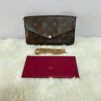 [Pre-Owned] Felicie Pochette Classic Monogram Coated Canvas And Leather Three-In-One Chain Bag - Very Good #17I8Z8U ONE SIZE