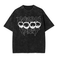 Washed T Shirt Wanted Chiikawas Hip Hop Fashion TShirts Street  Streetwear Cotton Printed Tops Tops Tees Men Women 2XL