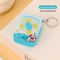 Creative True Love Spin Wheel Game Keychain For Couples And Kids Gift žalia
