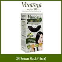 Vitalstyl Vitong Plant-Based Hair Dye Cream - Gray Coverage, Imported from Spain 155ml