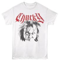 Childs Play Chucky Stitched Up Face & Head Men's T Shirt S
