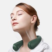 1 Piece Portable Neck Fan, Wearable Personal Fan, Headphone Design, Bladeless Fan, Rechargeable, USB Fan balta