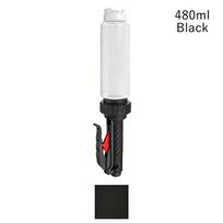 Plastic Salad Dressing Bottle 480ml Squeeze Bottle Enduring Hanging Squeeze Bottle  For Coffee 480ml Black