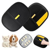 2x Electrostatic Pet Hair Removal Gloves Brush Double-sided Pet Grooming Glove United Kingdom
