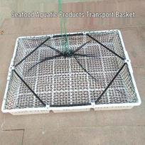Didelis gyvų krevečių transportavimo krepšys ir šaldytuvo sunkvežimio dėžė