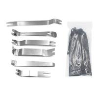 6/12/19 vnt. Automobilio garso išmontavimo navigacijos vidaus durų skydo nuėmimo įrankių rinkinio priedas 6Pcs/set sidabras