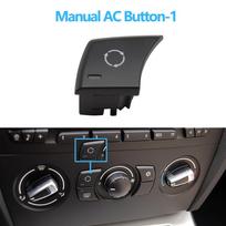 Automobilio prietaisų skydelio oro kondicionieriaus AC rankinio valdymo mygtukų klavišai BMW 1S 3S X1 E81 E82 E87 E88 E90 E91 E92 E93 E84 Button-1 gray