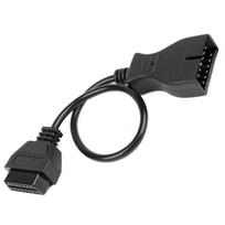 12 kontaktų iki 16 kontaktų OBD2 diagnostikos keitiklio adapterio kabelio linijos jungtis, skirta GM juoda