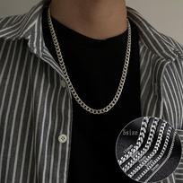 24 colių nerūdijančio plieno spalvos grandinėlė kubietiško stiliaus vyriškas vėrinys hiphopo grandinėlė madinga stora plati grandinėlė One Size