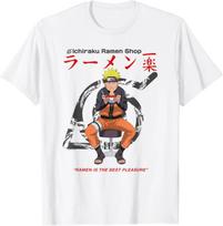 Naruto Shippuden Ichiraku Ramen Shop Naruto On White T-Shirt XL
