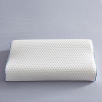 Space Memory Wave Pillow - Diamond Grid Neck Protection, Slow Rebound, Ideal for Gifts 30x50 cm white