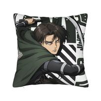 Jean Kirstein Attack on Titan Pillowcase Printed Fabric Cushion Cover Gift AOT Throw Pillow Case Cover Home Zipper 18 50x50cm 20x20in