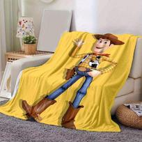 1 vnt., Žaislų istorija Vudis Antklodė Pliušinis žaislas Dovana draugams Minkšta ir apkabinama Puikiai tinka miego laikui, žaidimų laikui 80cmx120cm yellow